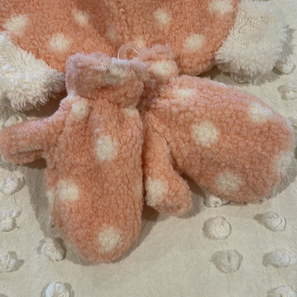 Wonder Nation NEW hat gloves set fleece lined OS outerwear kids girl boy winter - Picture 3 of 10